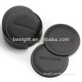 Classical style black leather coasters for household life